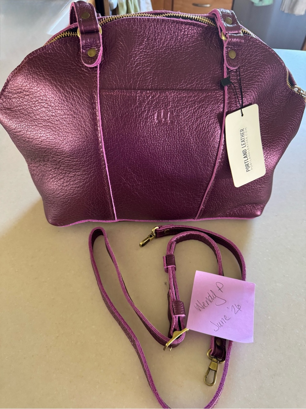 Portland Leather Goods Ultraviolet Large Logan